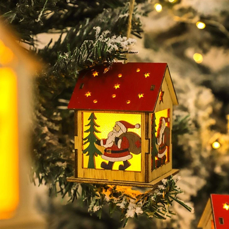 LED Wooden Christmas Ornaments Supplier