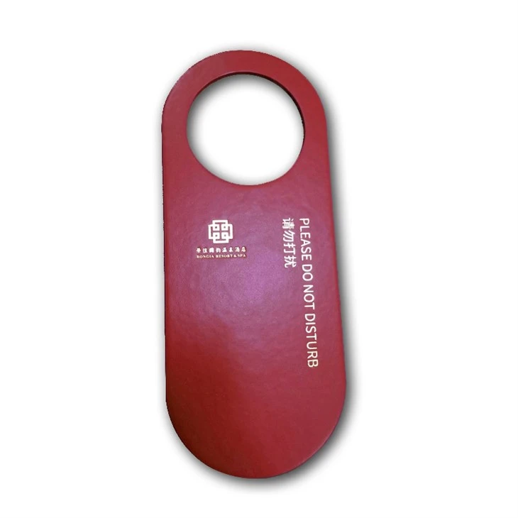 promotional gift-PU Leather Hotel Do Not Disturb Sign