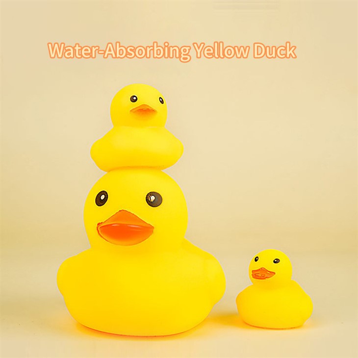 Squeaky Yellow Duck Bath Toy Cute Rubber Duck Squeeze Sound Toy For Kids Bathroom Play Street Stall Wholesale best